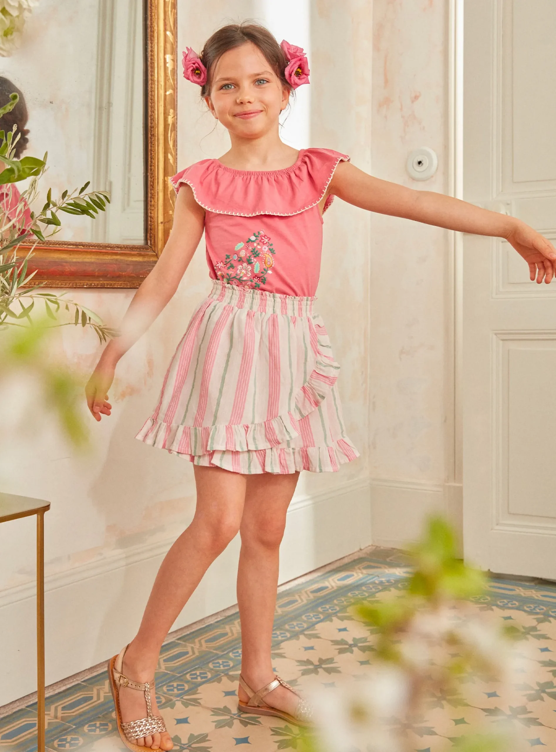 Sergent Major Jupe & Short-Jupe Rose