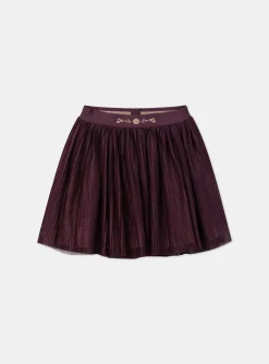 Sergent Major Jupe & Short-Jupe violette plissée