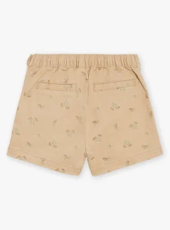 Sergent Major Jupe & Short-Jupe-short beige &agrave; imprim&eacute; fleuri paillet&eacute;