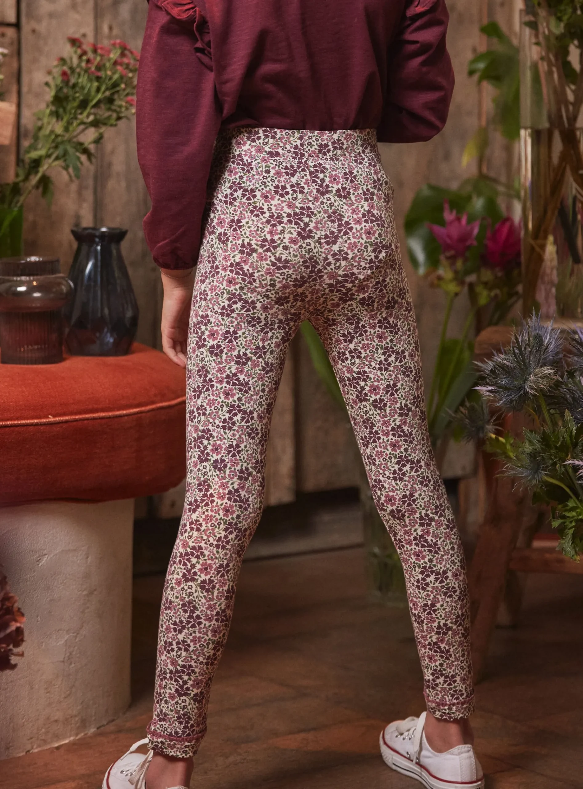 Sergent Major Pantalon, Jean & Legging-Legging à fleurs
