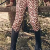 Sergent Major Pantalon, Jean & Legging-Legging &eacute;cru &agrave; imprim&eacute; fleuri