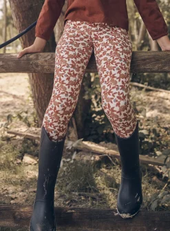 Sergent Major Pantalon, Jean & Legging-Legging &eacute;cru &agrave; imprim&eacute; fleuri