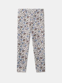 Sergent Major Pantalon, Jean & Legging-Legging fleuri  doubl&eacute; polaire