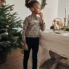 Sergent Major Pantalon, Jean & Legging-Legging noir en velours &agrave; paillettes