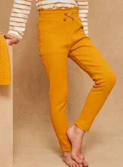 Sergent Major Pantalon, Jean & Legging-2 leggings jaune et bleu marine