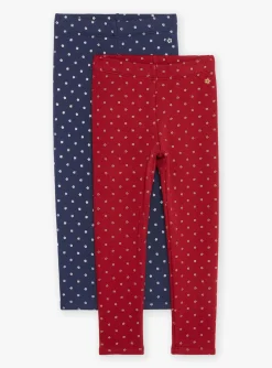 Sergent Major Tenues De Sport | Pantalon, Jean & Legging-2 leggings rouges et bleu marine
