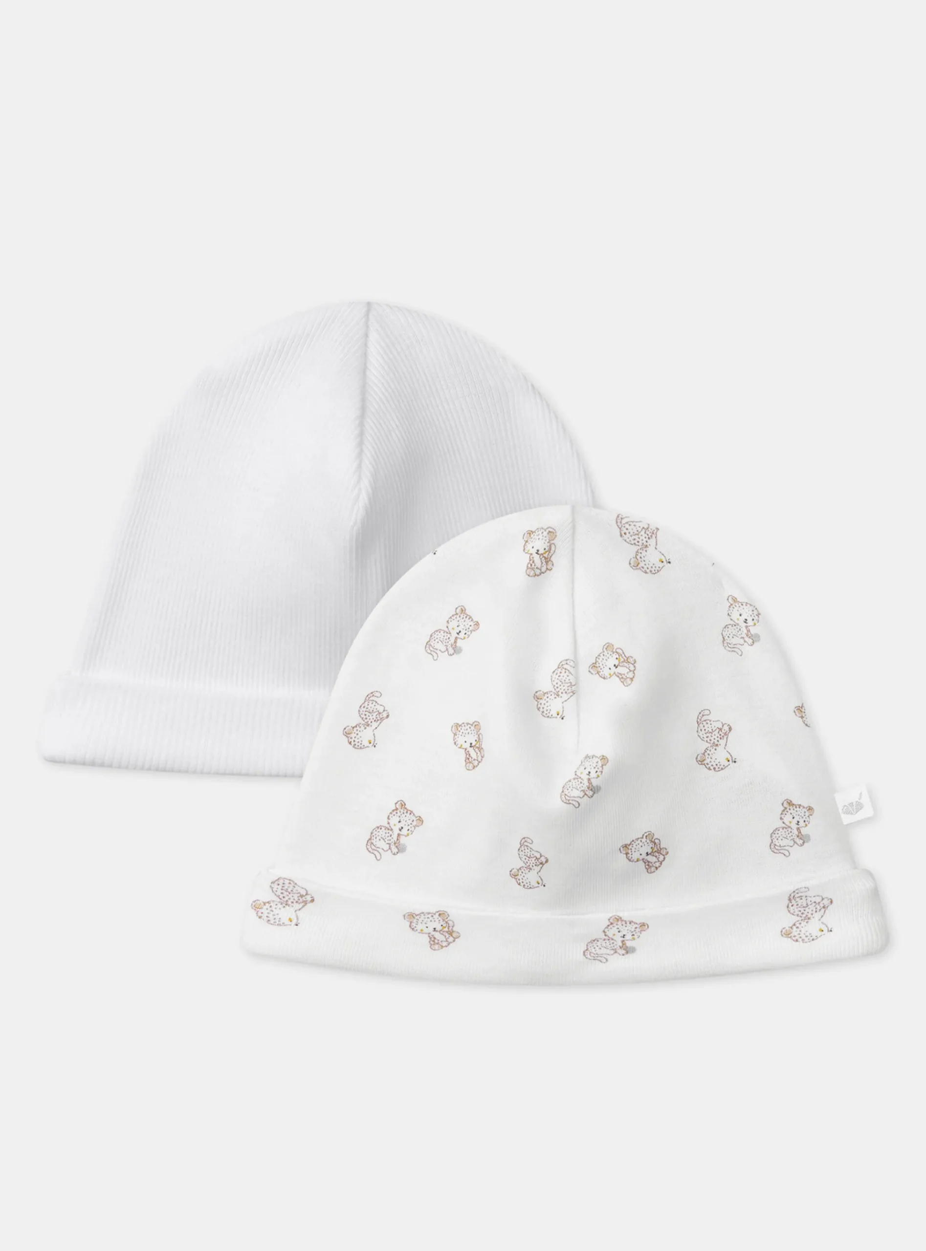 Sergent Major Bonnet, Moufle, Chausson & Chaussette-Lot de 2 bonnets de naissance