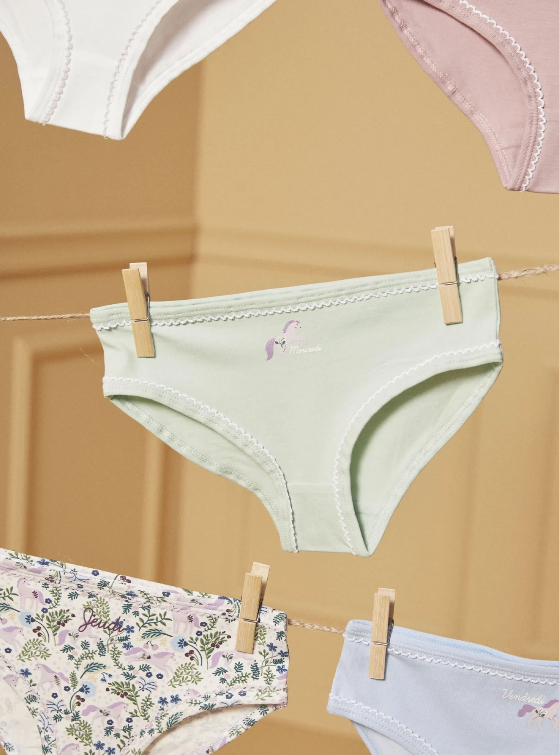 Sergent Major Sous-vêtement, Chaussette & Collant-Lot de 5 culottes