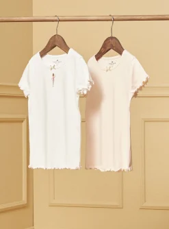 Sergent Major Sous-vêtement, Chaussette & Collant-Lot de 2 t-shirts Ballerines