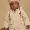 Sergent Major Manteau, Parka & Veste-Manteau &agrave; capuche 3 en 1 beige en canvas