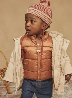 Sergent Major Manteau, Parka & Veste-Manteau &agrave; capuche 3 en 1 beige en canvas