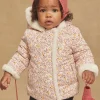 Sergent Major Manteau, Parka & Veste-Manteau &agrave; capuche r&eacute;versible &eacute;cru et rose