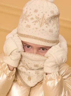 Sergent Major Bonnet, Echarpe & Gants-Mitaines à rabat en maille