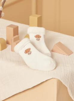 Sergent Major Bonnet, Moufle, Chausson & Chaussette-2 paires de chaussettes écrues