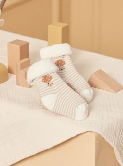 Sergent Major Bonnet, Moufle, Chausson & Chaussette-2 paires de chaussettes &eacute;crues