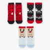 Sergent Major Sous-vêtement & Chaussettes-3 paires de chaussettes rouges longueur mi-mollet