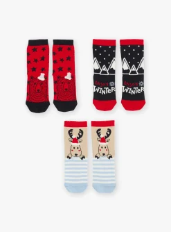 Sergent Major Sous-vêtement & Chaussettes-3 paires de chaussettes rouges longueur mi-mollet