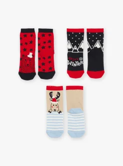 Sergent Major Sous-vêtement & Chaussettes-3 paires de chaussettes rouges longueur mi-mollet
