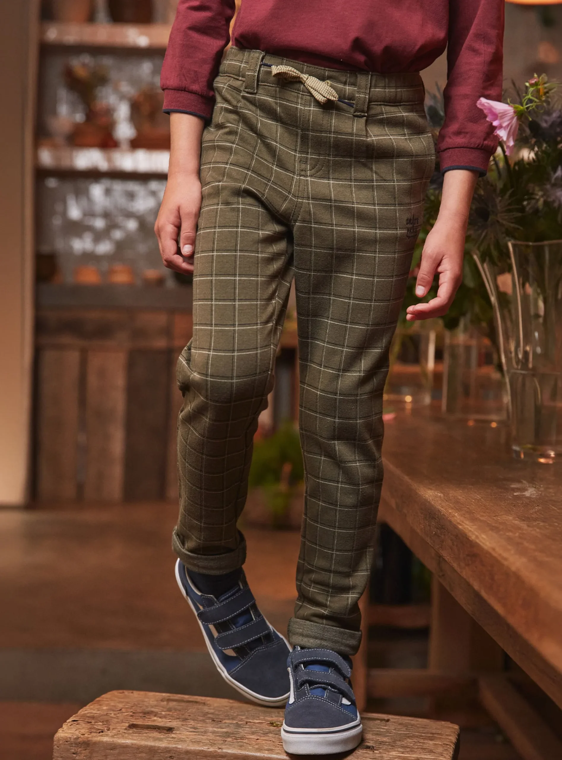 Sergent Major Pantalon & Jean-Pantalon à carreaux