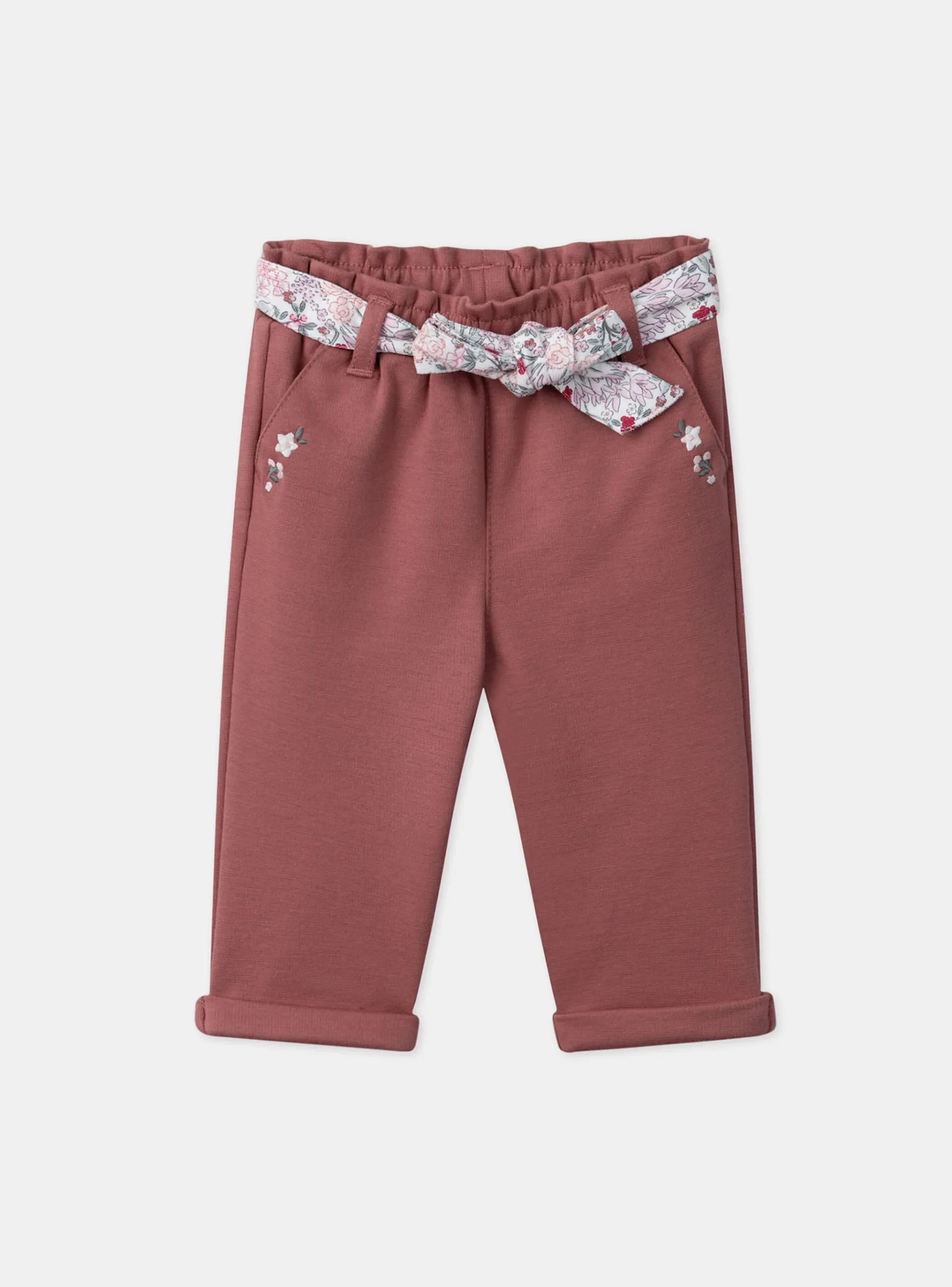 Sergent Major Pantalon & Jean-Pantalon avec ceinture fleuri