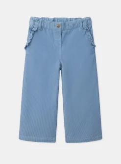 Sergent Major Pantalon, Jean & Legging-Pantalon bleu en velours c&ocirc;tel&eacute;s