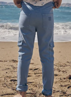 Sergent Major Pantalon & Jean-Pantalon cargo slim bleu givr&eacute;