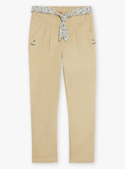Sergent Major Pantalon, Jean & Legging-Pantalon carotte beige en twill