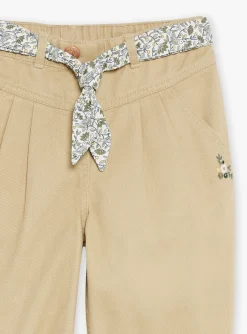 Sergent Major Pantalon, Jean & Legging-Pantalon carotte beige en twill