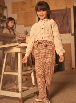 Sergent Major Pantalon, Jean & Legging-Pantalon carrot &agrave; carreaux