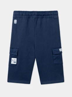 Sergent Major Pantalon & Jean-Pantalon confort bleu marine &agrave; poches effet cargo