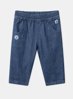 Sergent Major Pantalon & Jean-Pantalon en denim bleu avec d&eacute;coupes
