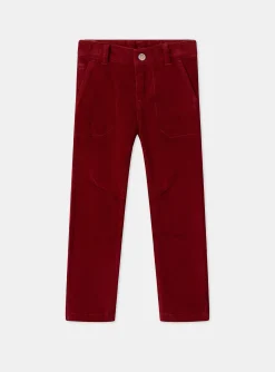 Sergent Major Pantalon & Jean-Pantalon en velours rouge