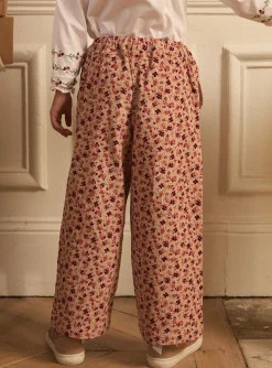 Sergent Major Pantalon, Jean & Legging-Pantalon fleuri en velours