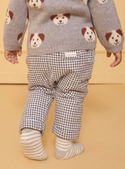 Sergent Major Pantalon & Jean-Pantalon fourr&eacute; &agrave; carreaux