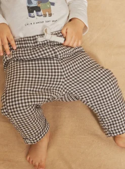 Sergent Major Pantalon & Jean-Pantalon noisette à imprimé à carreaux