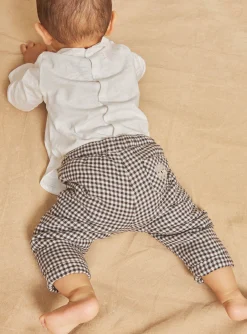 Sergent Major Pantalon & Jean-Pantalon noisette &agrave; imprim&eacute; &agrave; carreaux