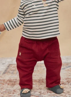 Sergent Major Pantalon & Jean-Pantalon rouge pourpre en molleton