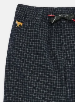 Sergent Major Pantalon & Jean-Pantalon vert bouteille &agrave; imprim&eacute; &agrave; carreaux