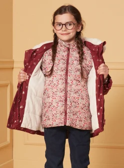 Sergent Major Manteau, Parka & Veste-Parka 3 en 1 &agrave; motifs fleurs