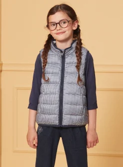 Sergent Major Manteau, Parka & Veste-Parka 3 en 1 marine à pois argentés
