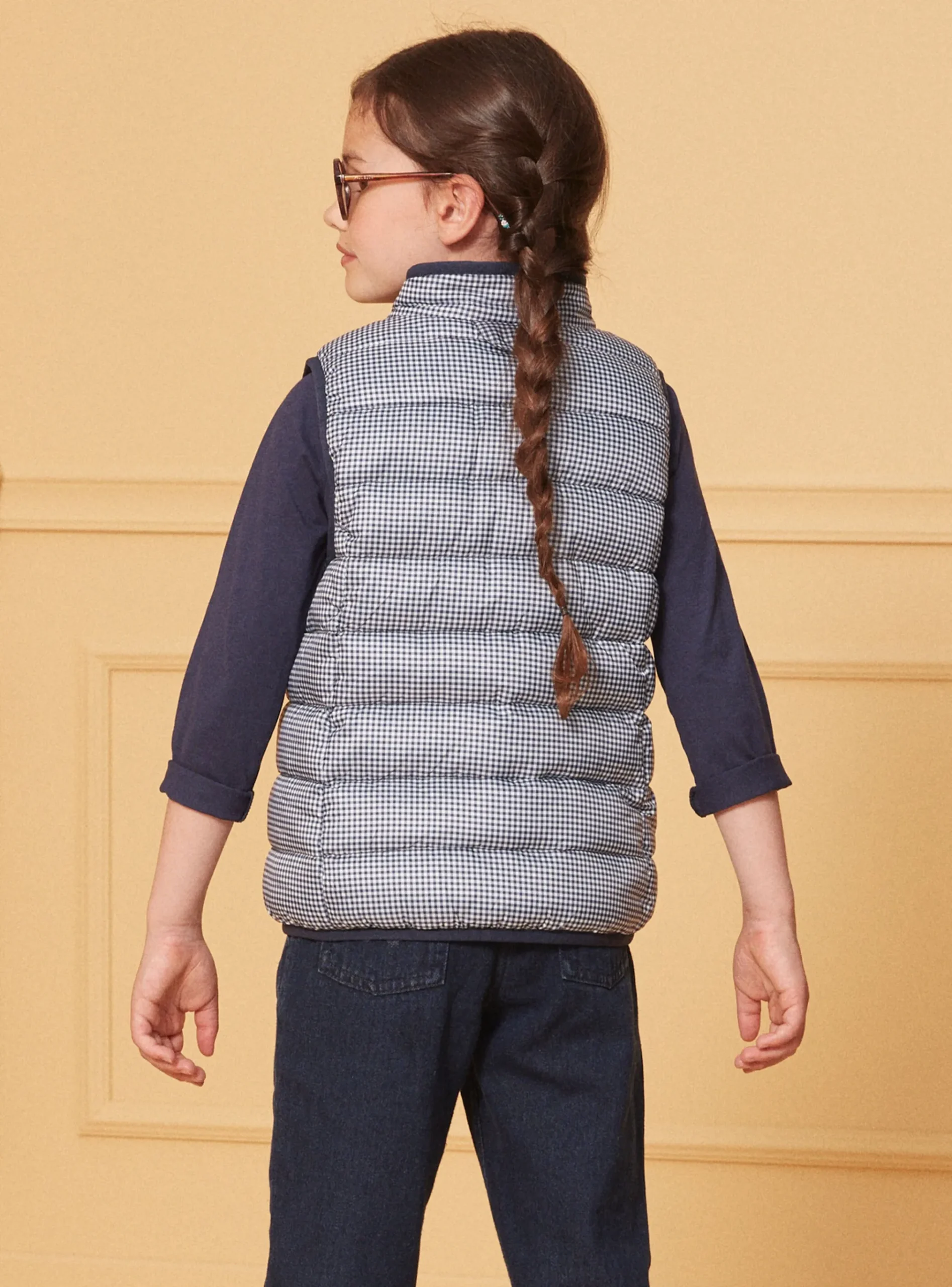 Sergent Major Manteau, Parka & Veste-Parka 3 en 1 marine à pois argentés