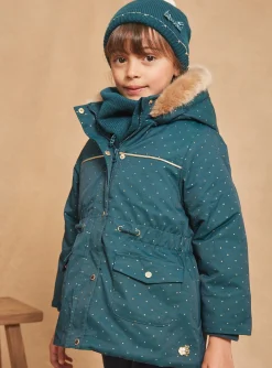 Sergent Major Manteau, Parka & Veste-Parka 3 en 1 vert sapin à capuche