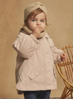 Sergent Major Manteau, Parka & Veste-Parka à capuche 3 en 1 beige en canvas