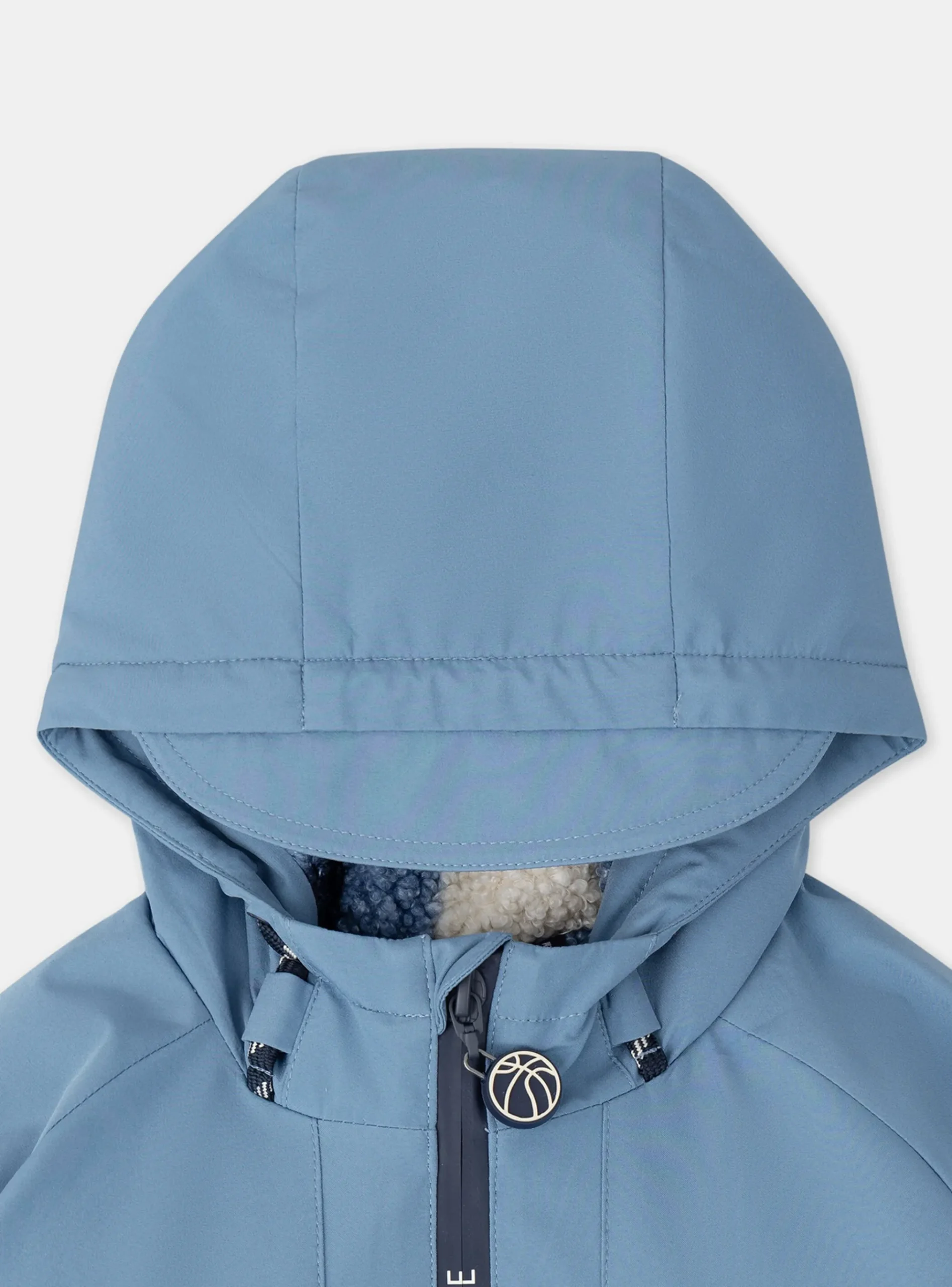 Sergent Major Manteau, Parka & Veste-Parka Bleue à capuche mi-saison