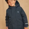 Sergent Major Manteau, Parka & Veste-Parka imperm&eacute;able 3 en 1 bleu marine &agrave; capuche