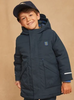 Sergent Major Manteau, Parka & Veste-Parka imperméable 3 en 1 bleu marine à capuche