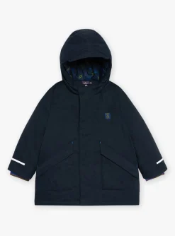 Sergent Major Manteau, Parka & Veste-Parka imperm&eacute;able 3 en 1 bleu marine &agrave; capuche