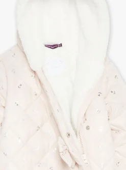Sergent Major Manteau, Parka & Veste-Pilote rose poudr&eacute; &agrave; imprim&eacute; fleuri