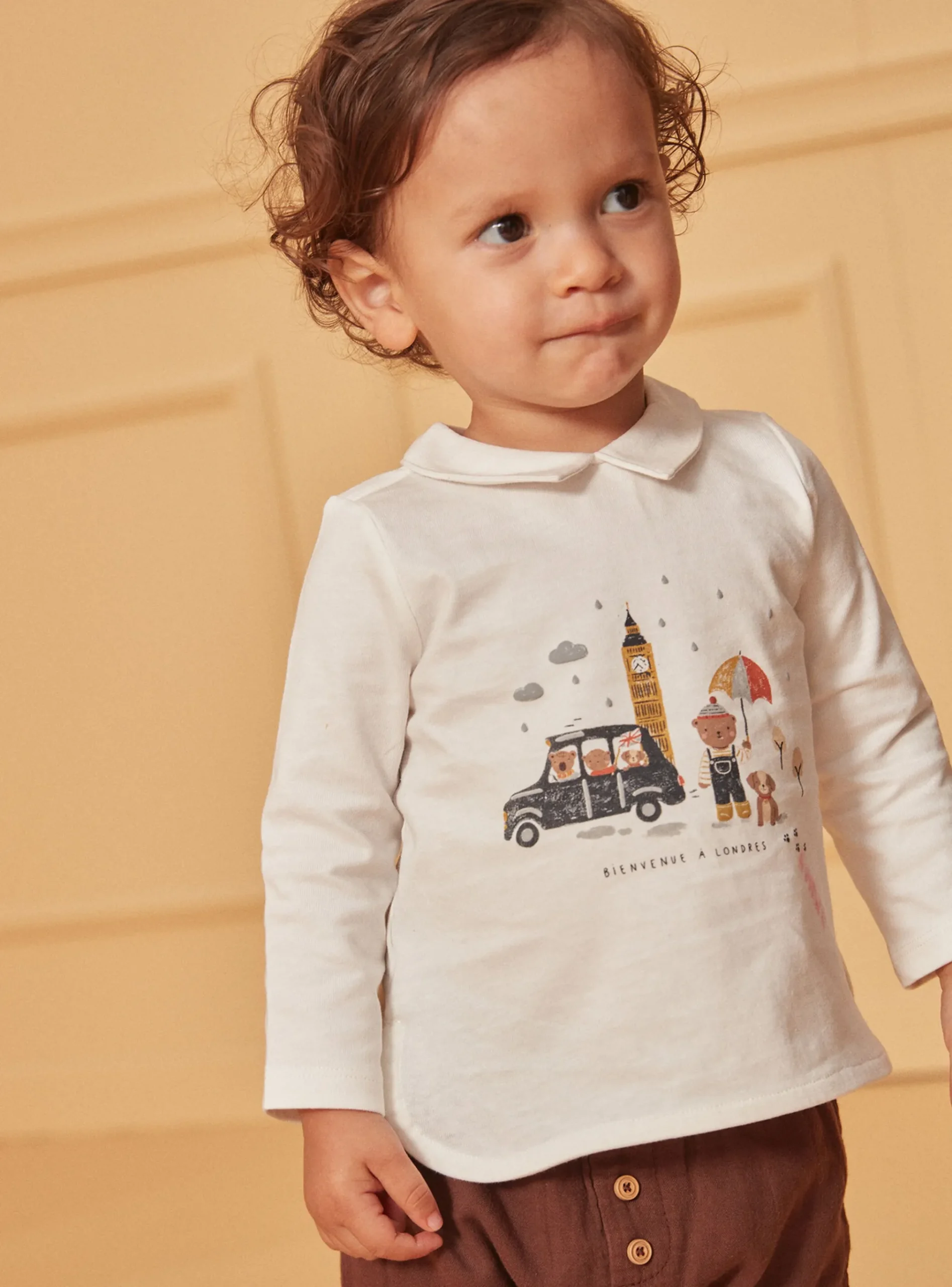Sergent Major Chemise, T-shirt & Polo-Polo à manches longues imprimé