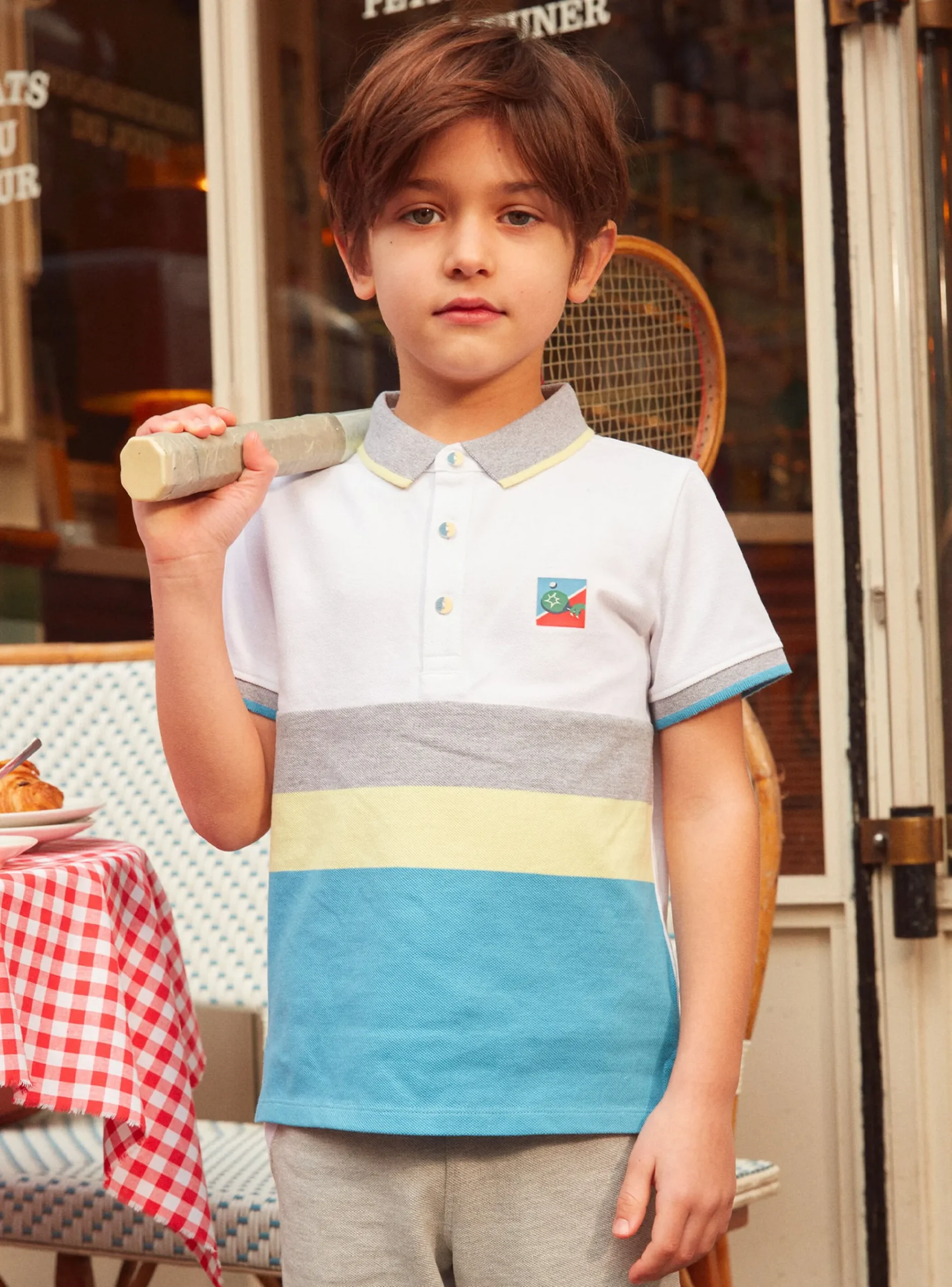 Sergent Major T-shirt & Polo-Polo à rayures tricolore